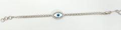 WTJ Karsyn 925 Silver Evil Eye Diamond Bracelet