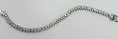 Silver Elegant Pear Shaped Loose Tennis Bracelet