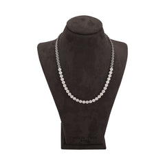 WTJ Ana 925 Sterling silver Diamond Necklace