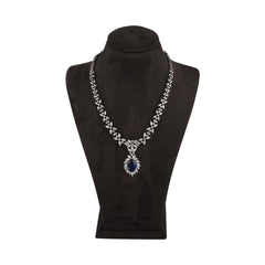 WTJ Cia 925 Sterling silver Diamond Necklace