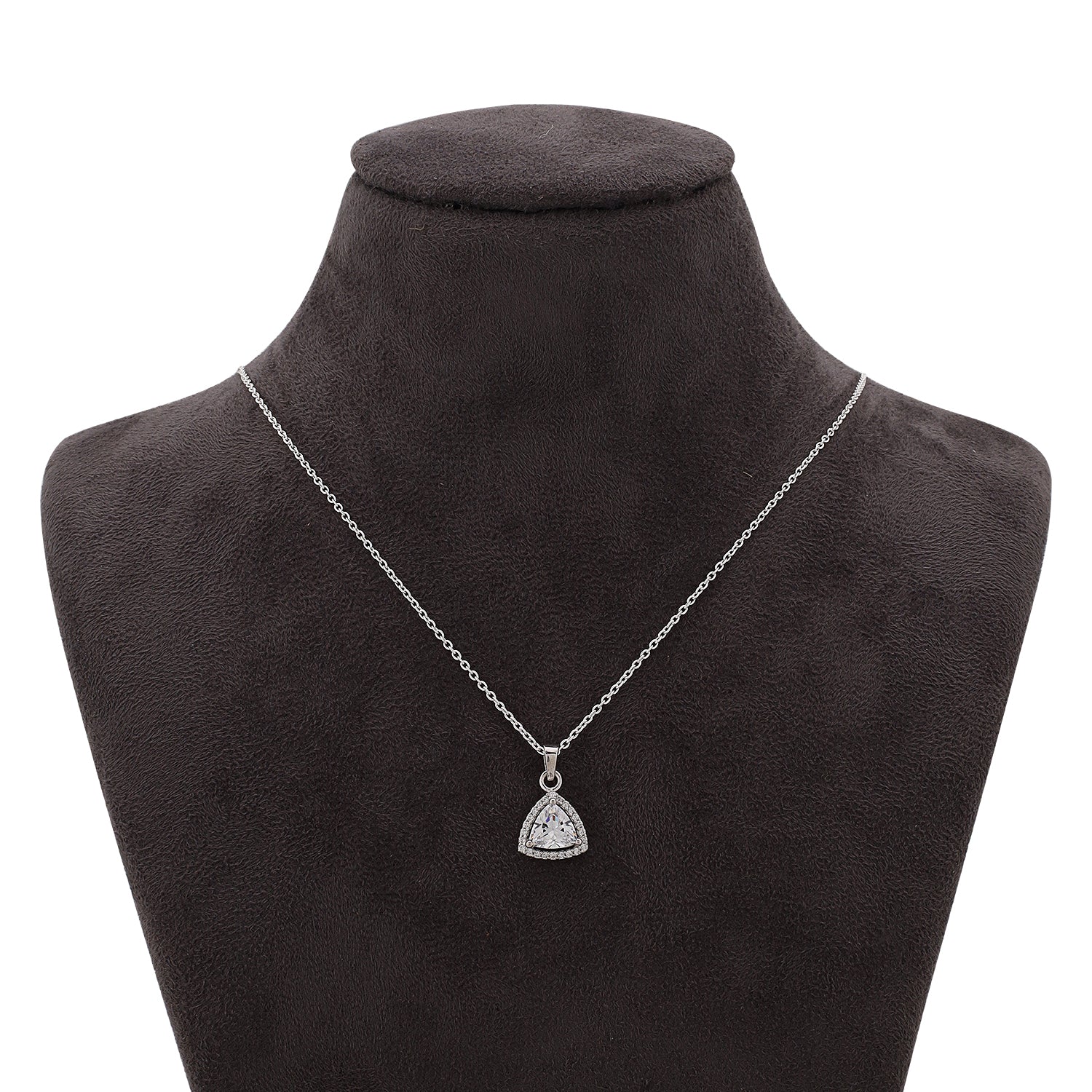 WTJ Randolph 925 Sterling silver Diamond Pendant Set