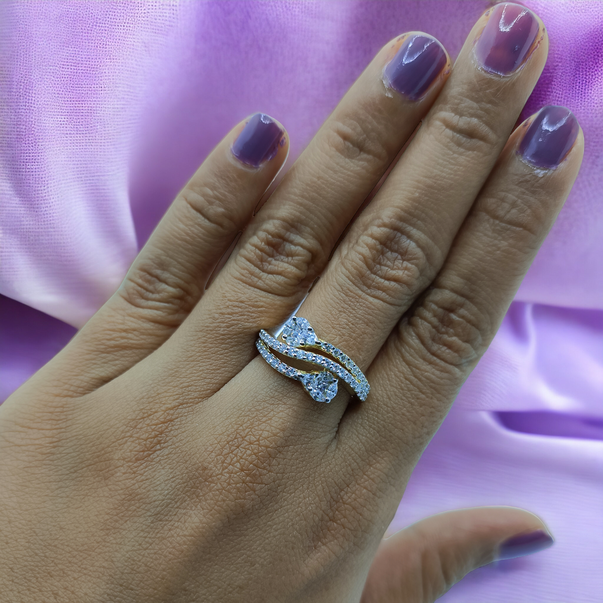 WTJ Braelyn 925 Sterling Silver Diamond Ring